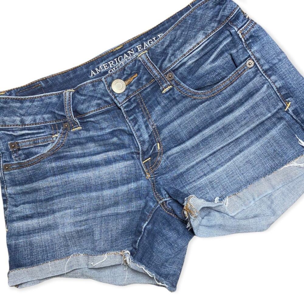 American Eagle Outfitters Super Stretch Shortie Jean Shorts Size 4